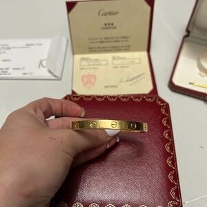 Cartier Yellow Gold Love Bracelet 17cm